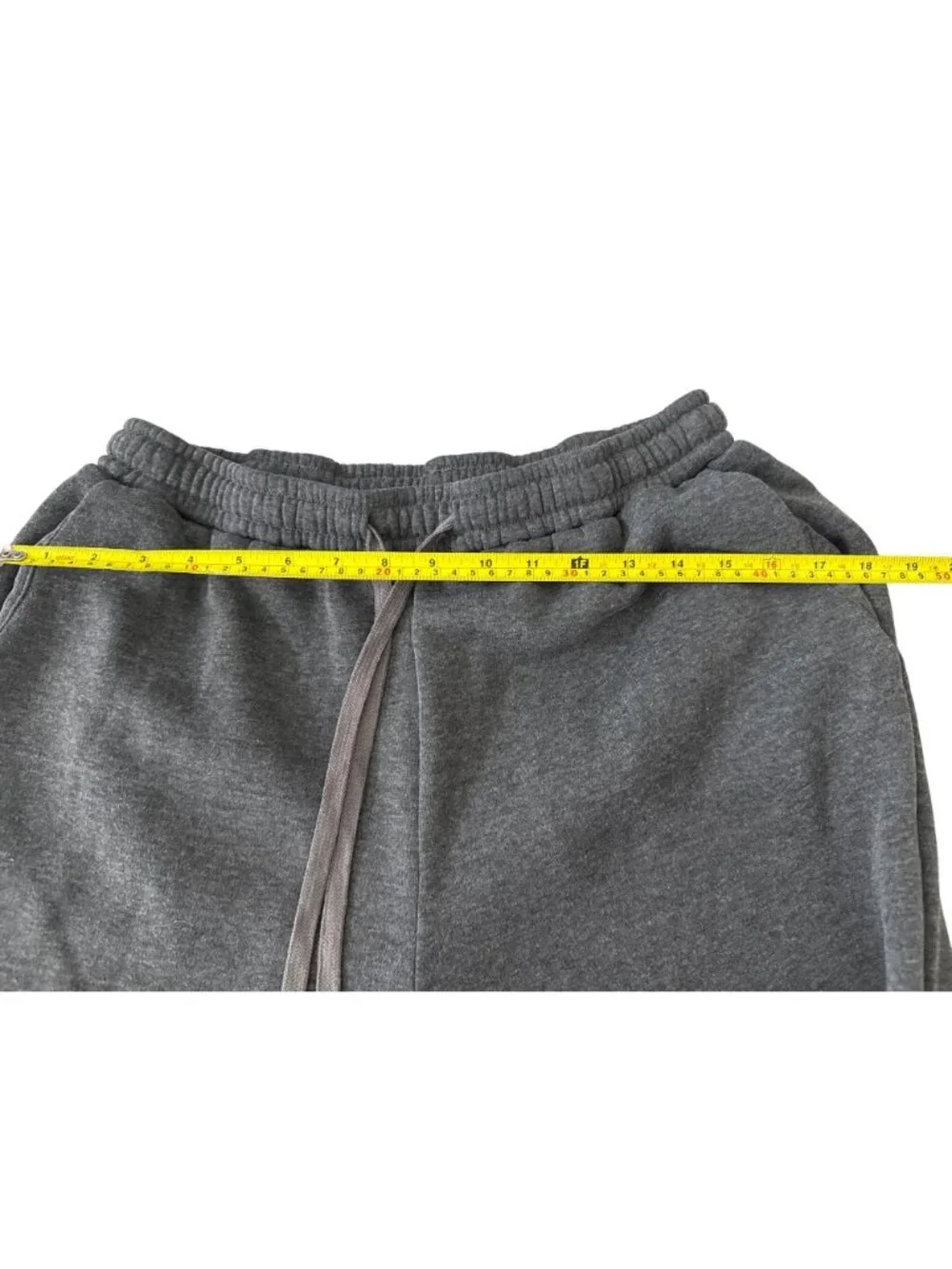 Dark Gray Drawstring Sweatpants XXXL 95% Polyester 5% Elastane Relaxed Fit Loung